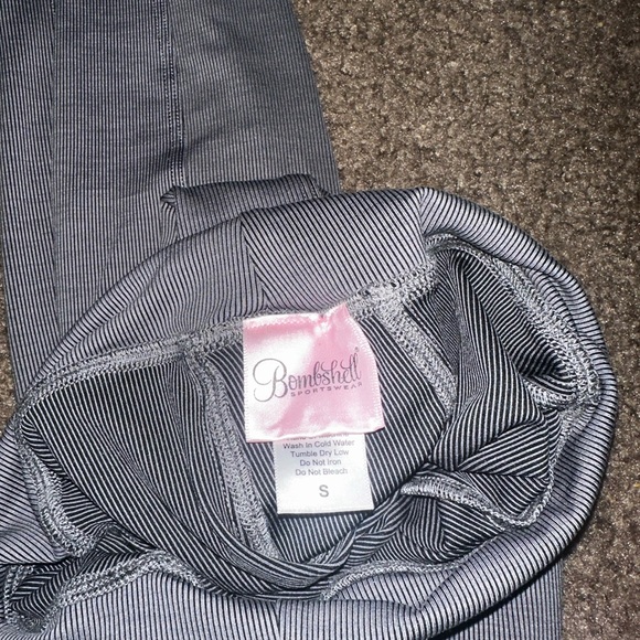 Bombshell ribbed lounge Gray Leggings - Picture 3 of 3